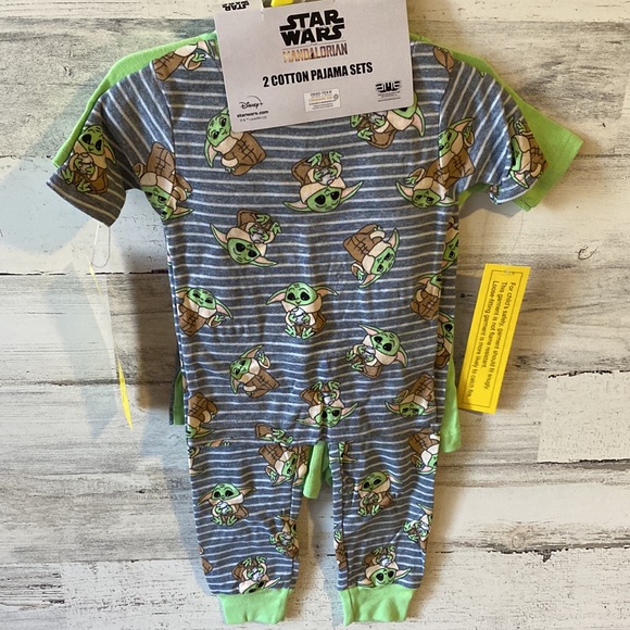 Toddler  Star Wars The Mandalorian 4-Piece Pajama Set Size 3T NEW - Picture 5 of 7